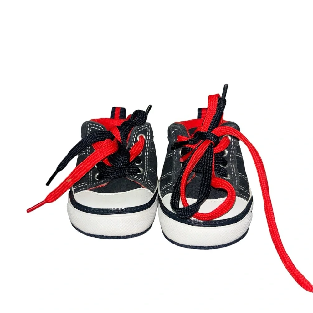 🌸Black  and Red Baby Walker Sneakers